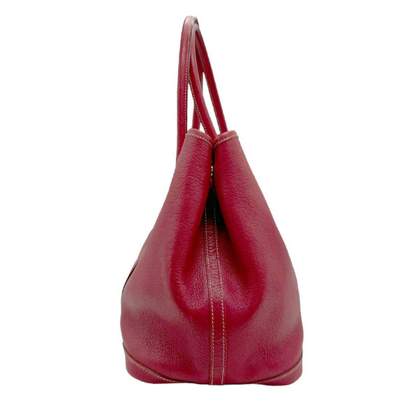 Hermes Garden Party Tote Bag Negonda Red - Picture 7 of 10